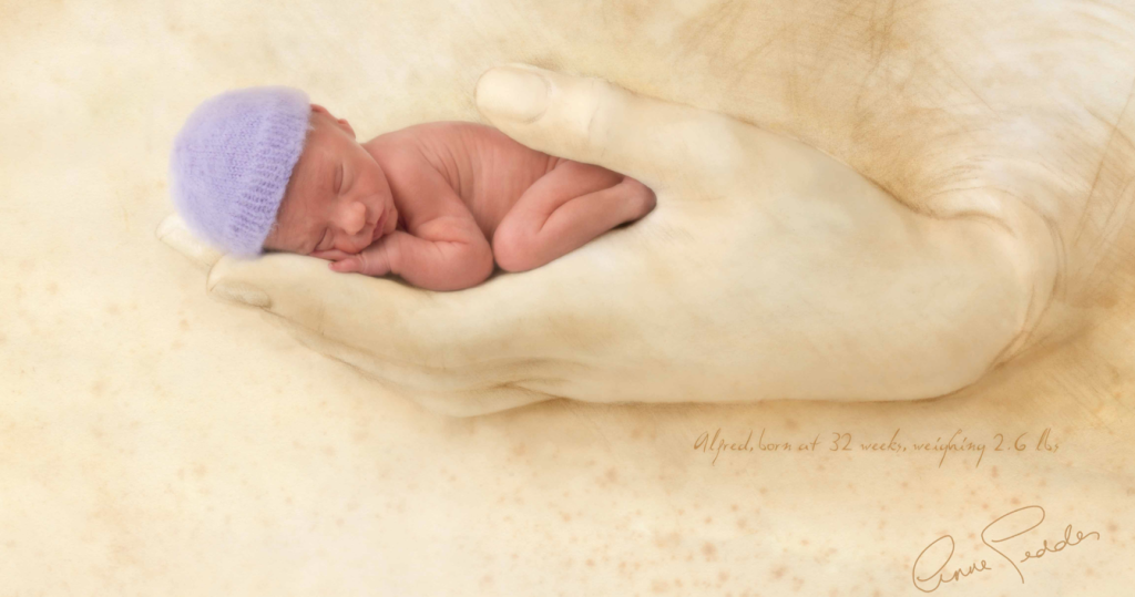 Un bebé prematuro visto a través de los ojos de la magnífica fotógrafa Ann Geddes